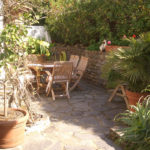 La Croix Valmer Villa Corniche Frühstückstisch in der Sonne